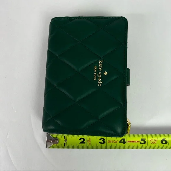 kate spade NEW YORK Women’s Carey Medium Compartment Bifold Wallet T348 Green - Picture 13 of 13
